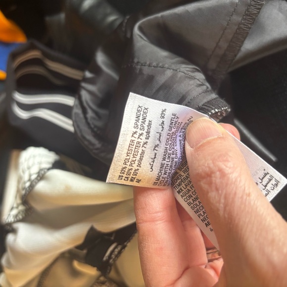 INC International Concepts Black White Stripe Elastic Waist Wide Leg Pants Sz XS - Picture 7 of 8